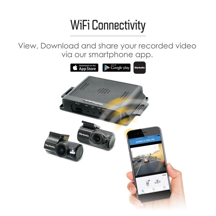 Marbella KR6S PRO 2CH FHD 1080P Front Back Car WIFI Dashcam dvr camcorder black box hidden car cam