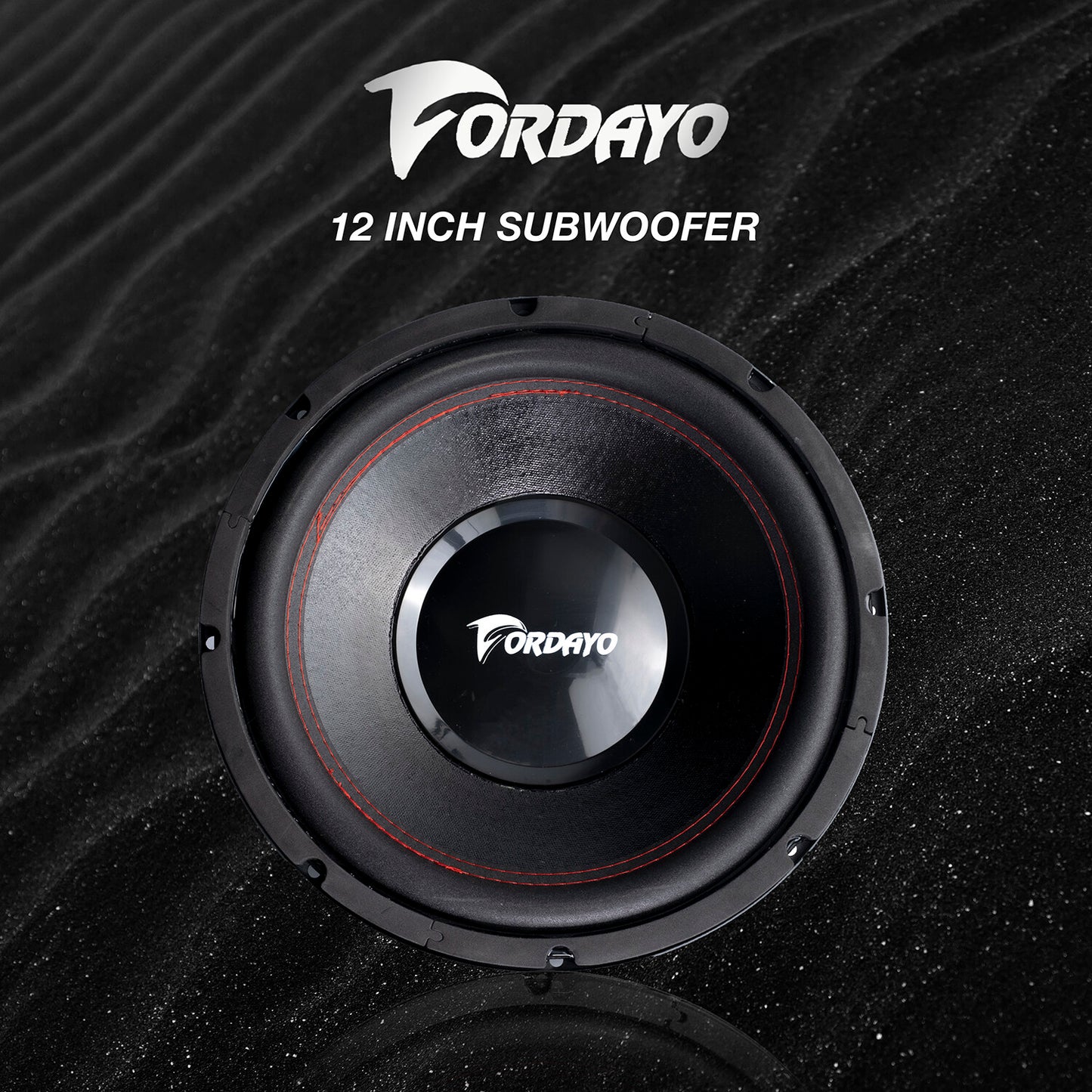 Fordayo 12 inch subwoofer car audio speaker deep bass 500 watts woofer kereta