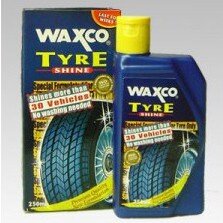 Waxco Tyre Shine (250ml) kilat tire kereta malaysia car tyre polish wax free sponge nano tech 车轮胎亮滑液