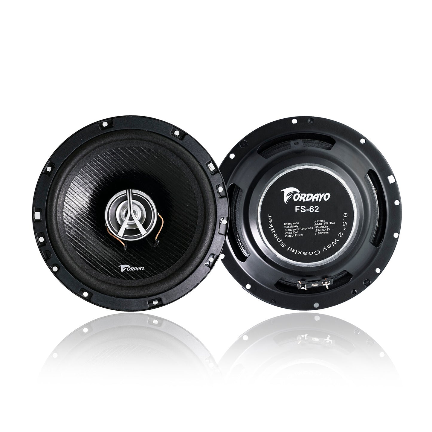 Fordayo 6.5 inch 2 way coaxial speaker car audio speakers speker kereta tweeter woofer bass 汽车喇叭音响 front & rear door universal