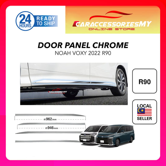 Toyota Noah Voxy R90 2022 door panel chrome side rip garnish trim lining skirting guard protector