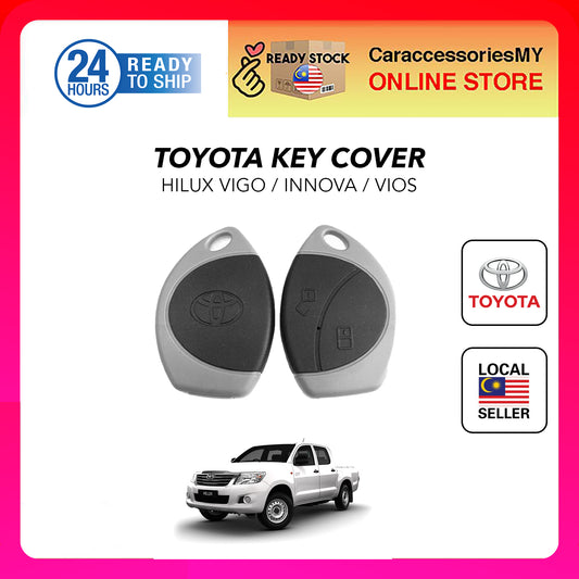 TOYOTA Vios Hilux Vigo Innova 2 Button Car Alarm Remote Control Key Cover Case Cobra T2
