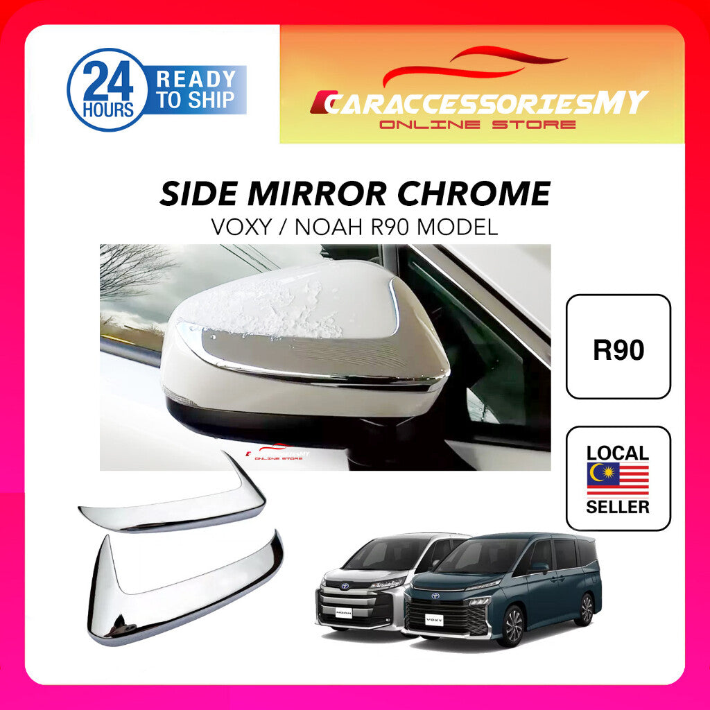 Toyota Noah Voxy R90 2022 side mirror chrome trim garnish accessories rearview mirror cover