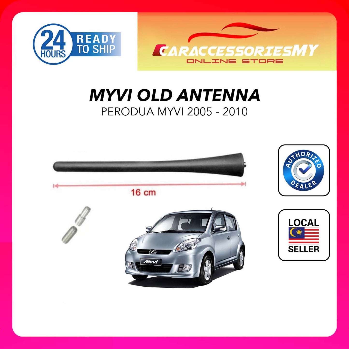 Antenna aerial radio perodua myvi 2005 2010 old 1st gen fm replacement oem myvi lama antena