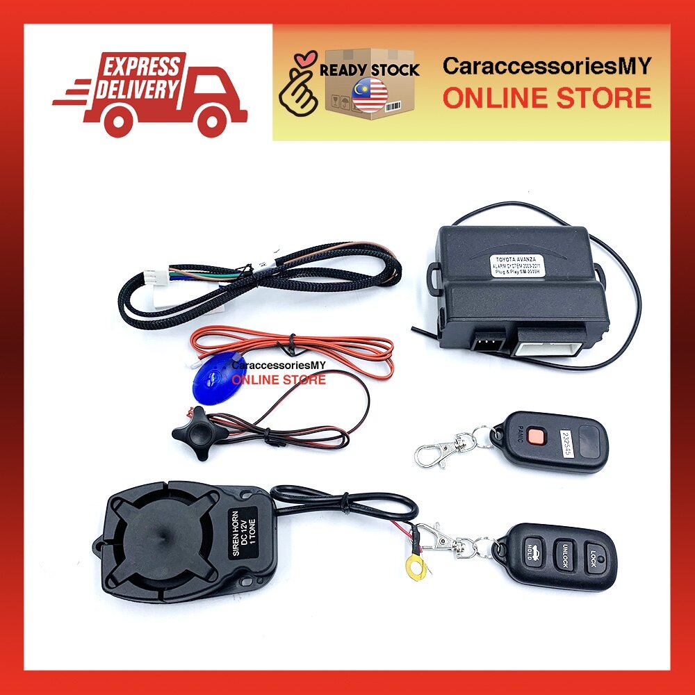 Toyota Vios 2014-2019 key start OEM PLUG N PLAY car alarm system door lock remote key replacement