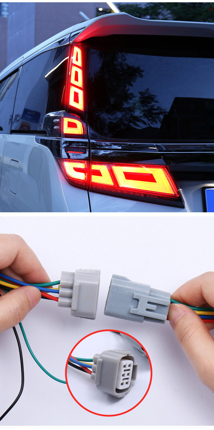 Toyota Vellfire AGH30 2018-2021 Rear Pillar Light Window Decorative Reflector LED Brake Lamp