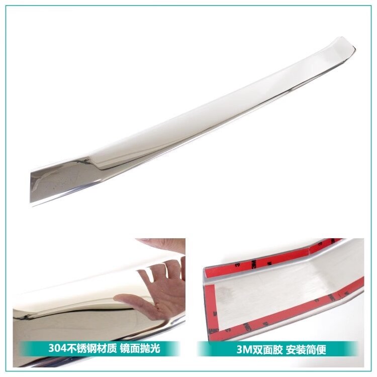 Toyota vellfire agh30 facelift front lower bumper chrome garnish guard protector 2018 to 2022