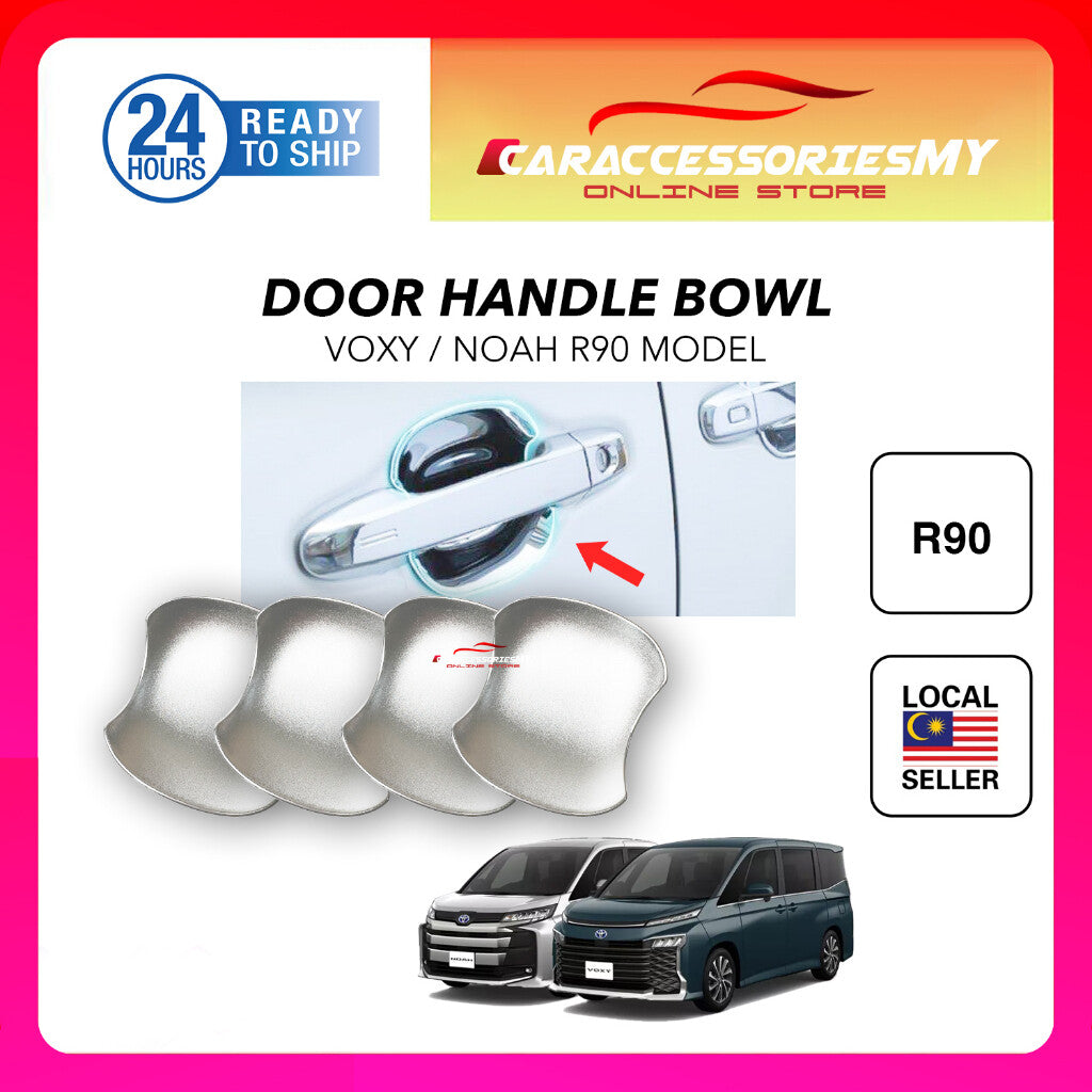Toyota Noah Voxy R90 2022 exterior door handle inner bowl anti scratch chrome trim matte