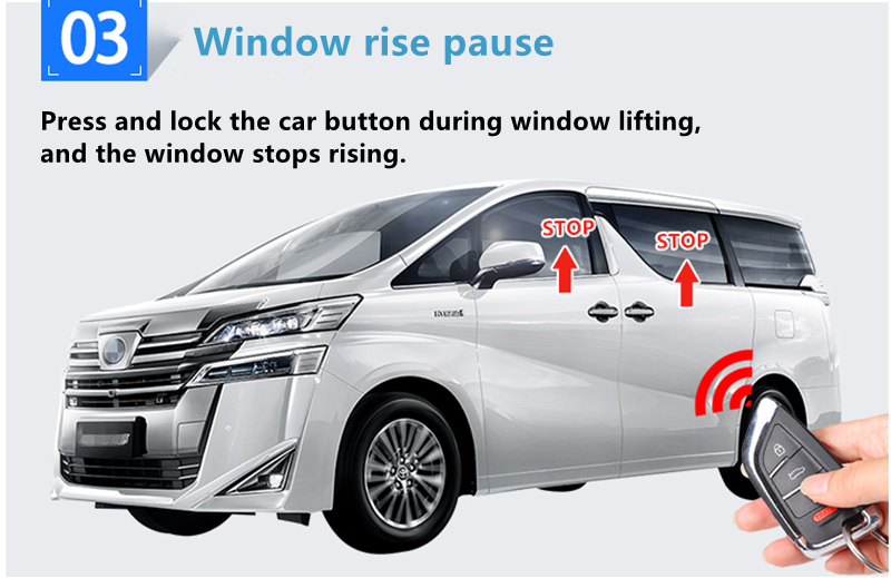 Toyota Alphard Vellfire AGH30 OBD Auto Close Window Up System Auto Lock Ventilation Double Signal Welcome Light