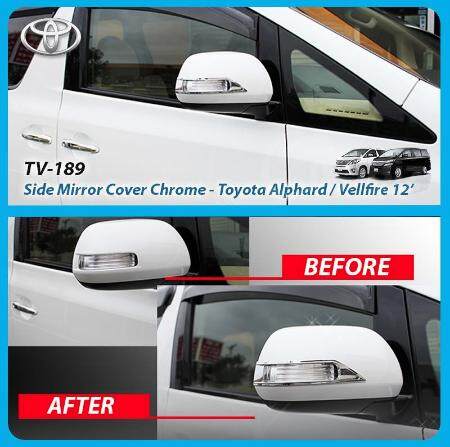 Toyota Alphard Vellfire (AH20) Side Mirror Chrome Lining