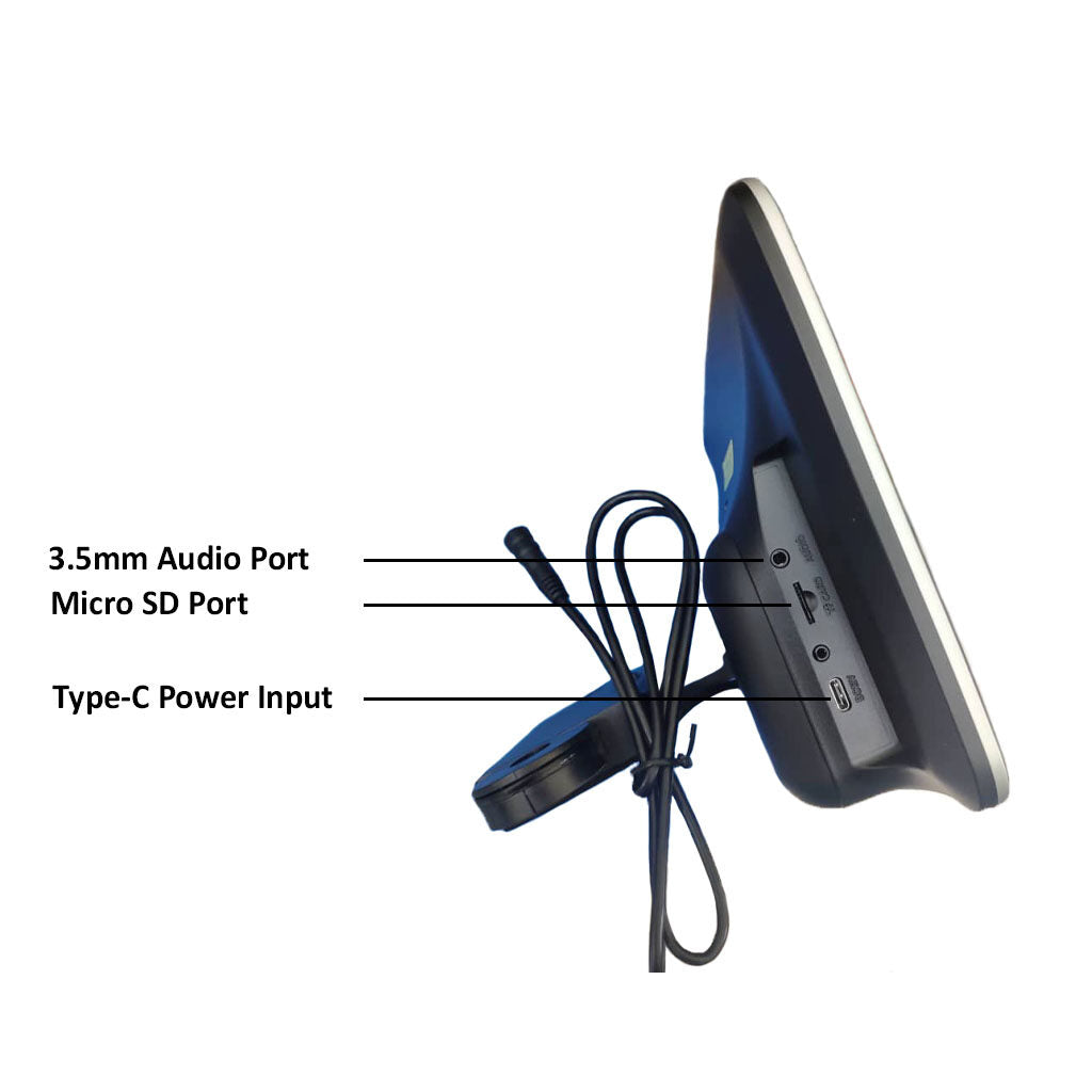 Fordayo universal android 2+32GB headrest monitor rear seat tv 10.1 inch WiFi MicroSD Clip on Airplay Kid Car TV