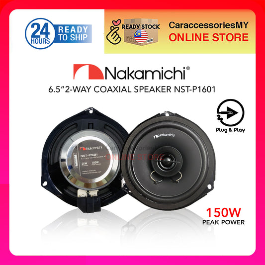 Nakamichi 6.5 inch 2-Way Coaxial Speaker Plug and Play for Myvi Viva Axia Bezza car Speaker Kereta NST-P1601 汽车喇叭音响