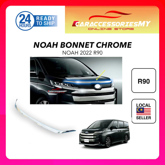 Toyota Noah R90 2022 front hood bonnet chrome trim lining grille bumper exterior garnish accessories abs