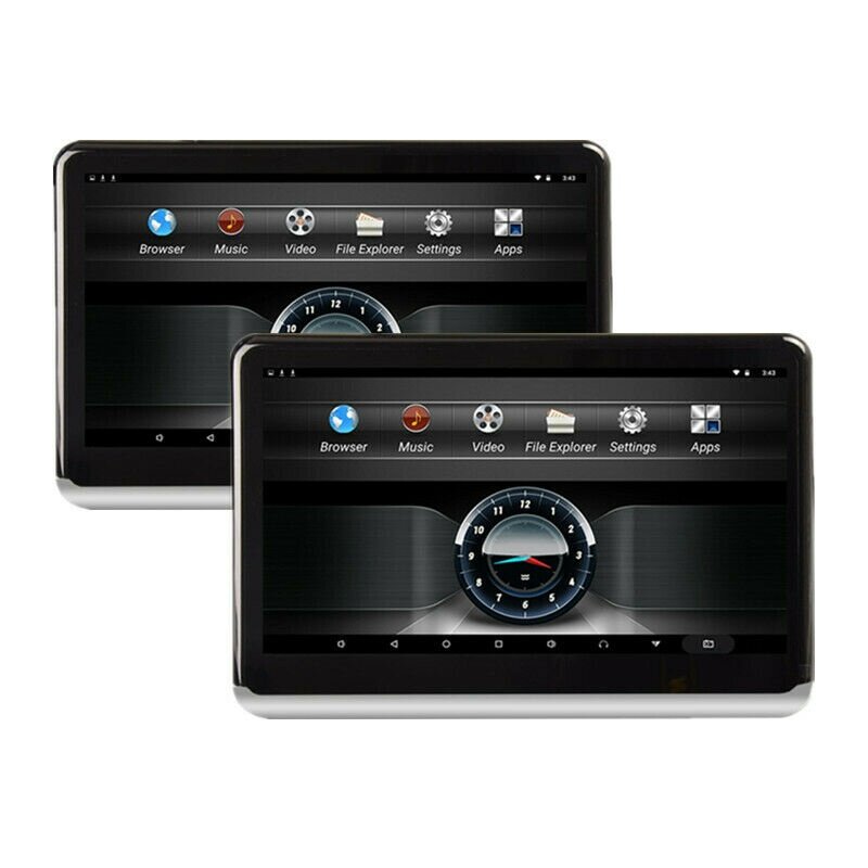 Fordayo universal android 2+32GB headrest monitor rear seat tv 10.1 inch WiFi MicroSD Clip on Airplay Kid Car TV