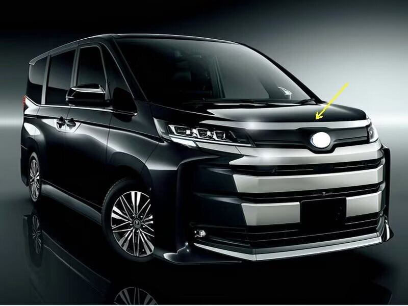 Toyota Noah R90 2022 front hood bonnet chrome trim lining grille bumper exterior garnish accessories abs