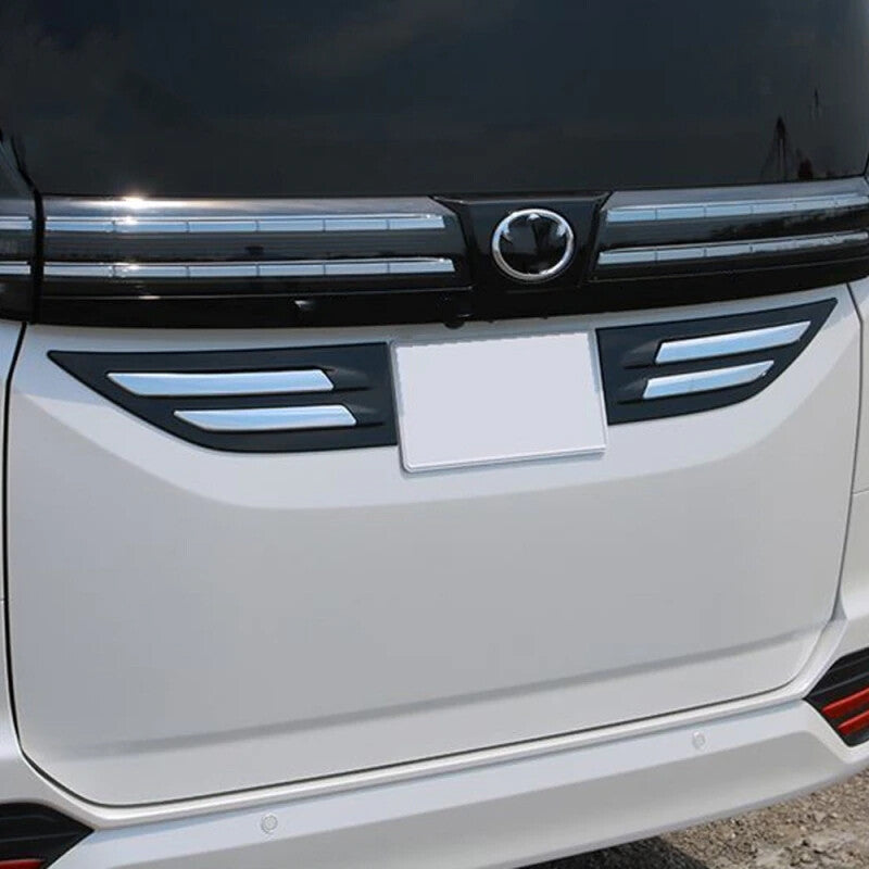Toyota Noah Voxy R90 2022 rear number license plate frame cover chrome accessories exterior