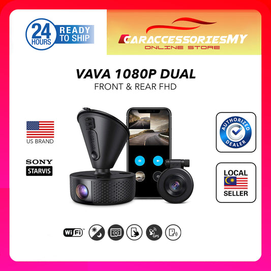 VAVA 1080P Dual Dash Cam car dvr 1080p VA-VD002 US brand wifi sony starvis imx front back recording camcorder