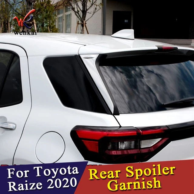 Perodua Ativa Rear Spoiler Garnish Chrome Trim Accessories Body Kit Exterior Back Trunk Bonnet Window Protector Rocky