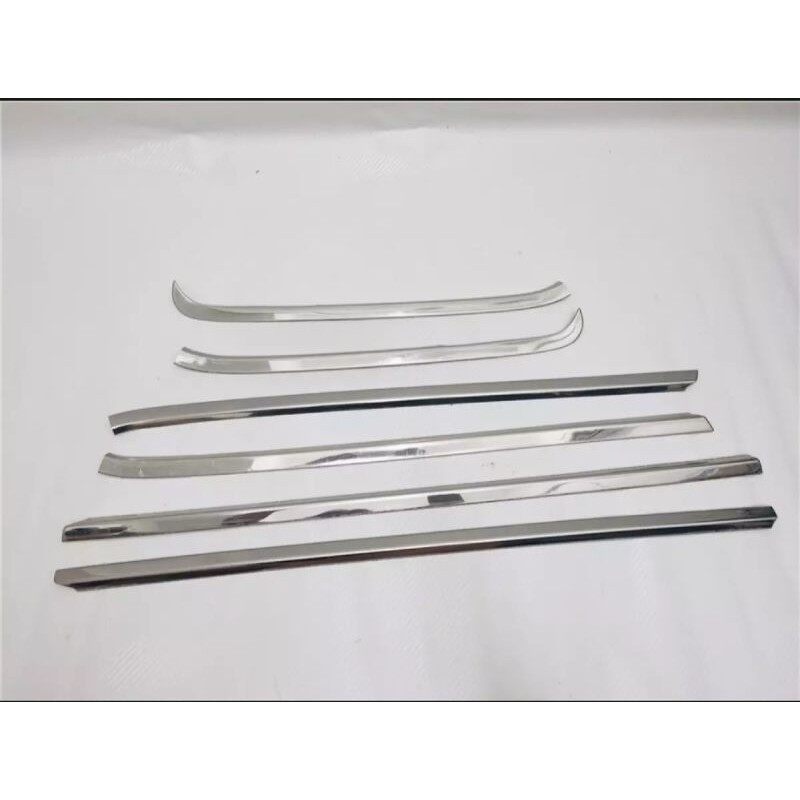 Toyota Alphard Vellfire ANH20 2008-2014 Window Moulding Chrome Door Belt Moulding Window Lining 6PCS Stainless Steel