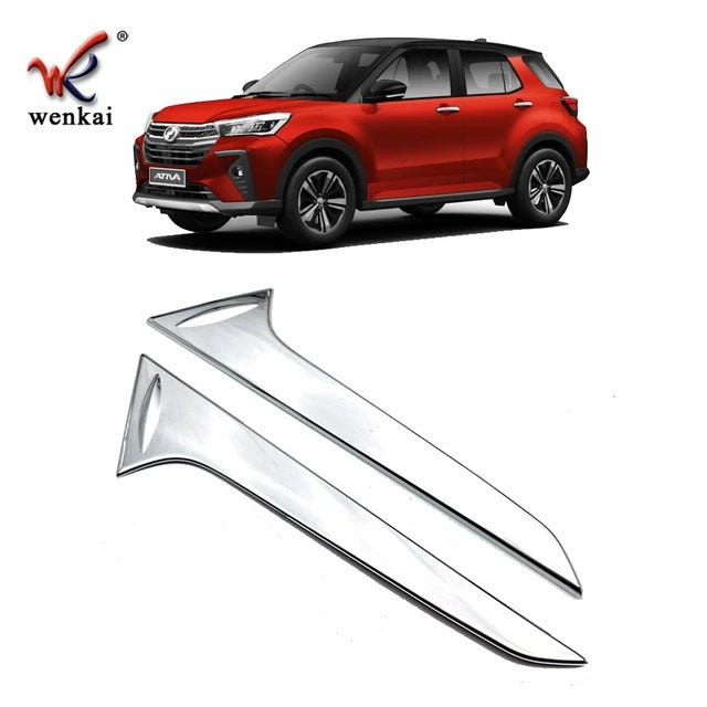 Perodua Ativa Rear Spoiler Garnish Chrome Trim Accessories Body Kit Exterior Back Trunk Bonnet Window Protector Rocky