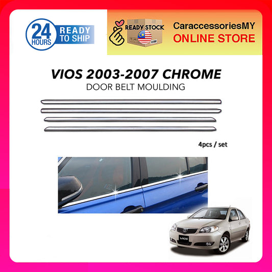 Toyota Vios 2003 Chrome Window Trim/Lining/Door Belt Moulding
