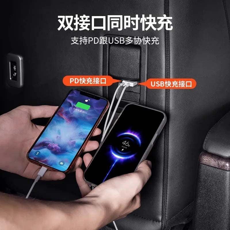 Toyota Alphard Vellfire AGH30 Third Row USB Charger Port Fast Charger Rear 3rd Last Roll Seat 埃尔法后座充电器