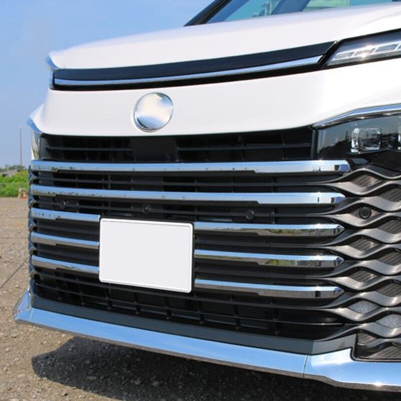 Toyota Noah Voxy R90 2022 front grille trim chrome lining garnish exterior bodykit modified