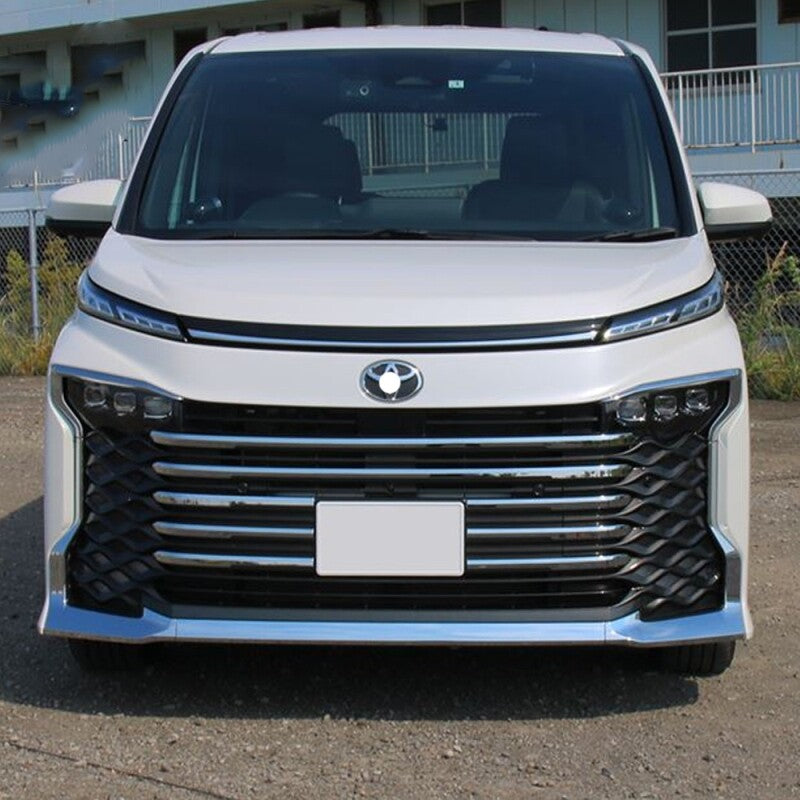 Toyota Noah Voxy R90 2022 front grille trim chrome lining garnish exterior bodykit modified