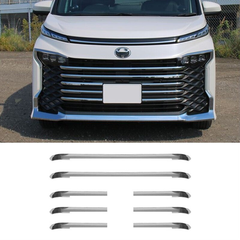Toyota Noah Voxy R90 2022 front grille trim chrome lining garnish exterior bodykit modified