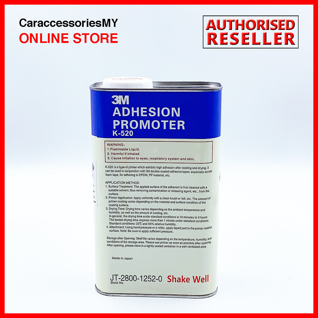 3M ADHESION PROMOTER K-520 Car Care high adhesion car accessories 3m tape enhancer 1 liter