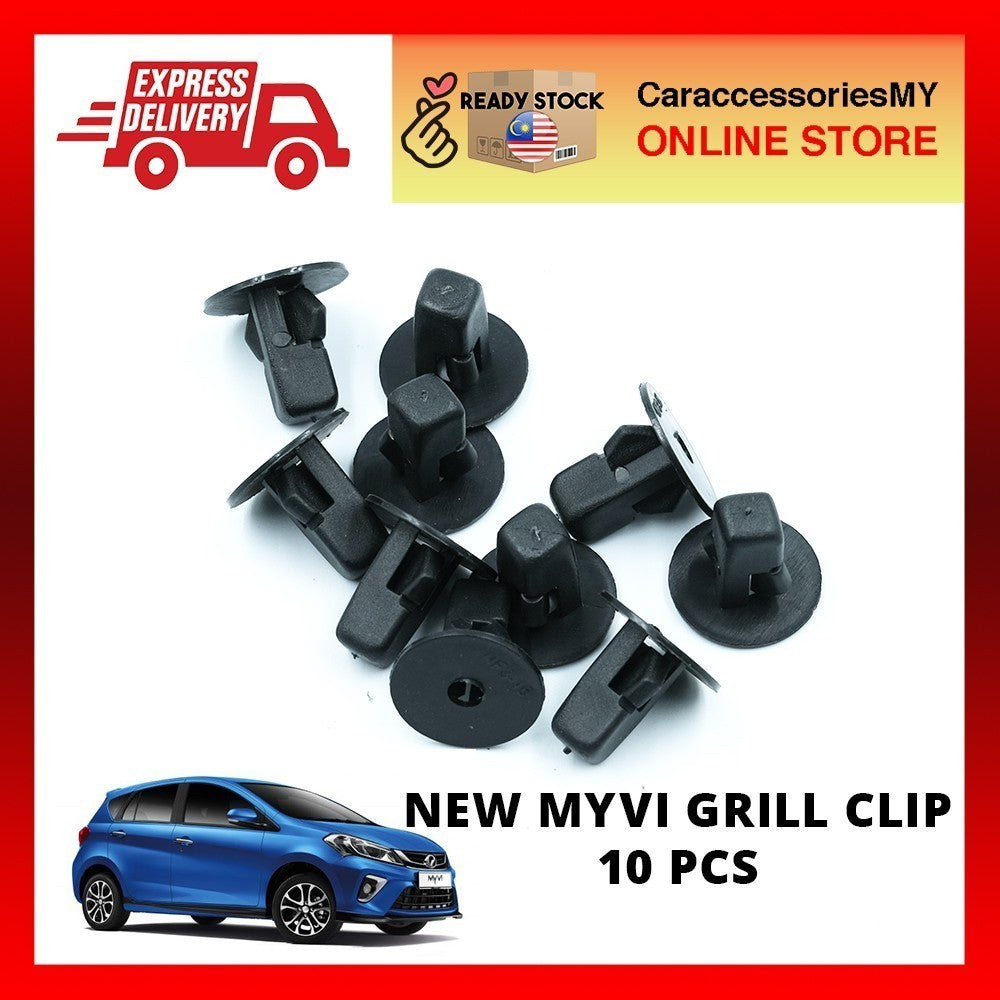 NEW MYVI 2018-2020 grill clip 10 pcs OEM perodua viva alza fender bumper clip