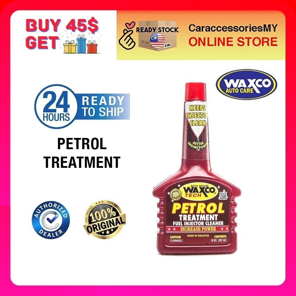 Waxco tech Petrol Treatment Fuel Injector Cleaner - 287 ml