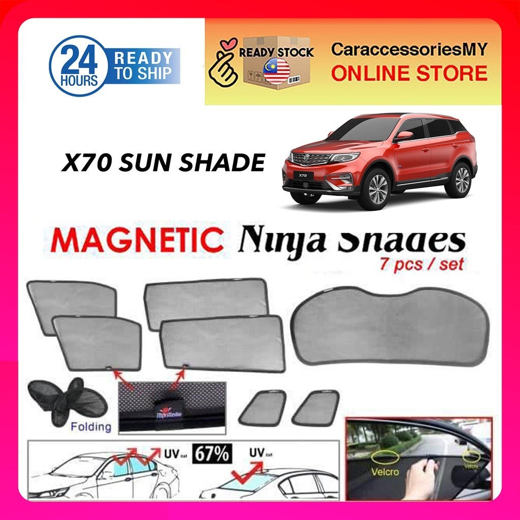 Proton X70 Ninja sun shades OEM Magnetic Sunshade Uv protection sun block window cover