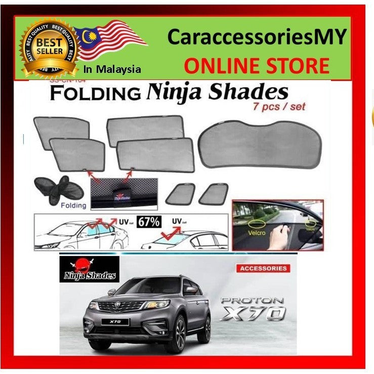 Proton X70 Ninja sun shades OEM Magnetic Sunshade Uv protection sun block window cover