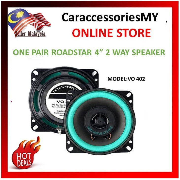 4 Inch Car Speaker Hifi Coaxial Full Range Bubble Gum Edge Audio Loud 10cm vo402 speker kereta dashboard