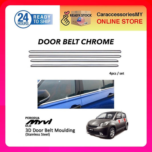 Myvi Old 2005-2010 Chrome Window Trim/ Lining/ Door Belt Moulding