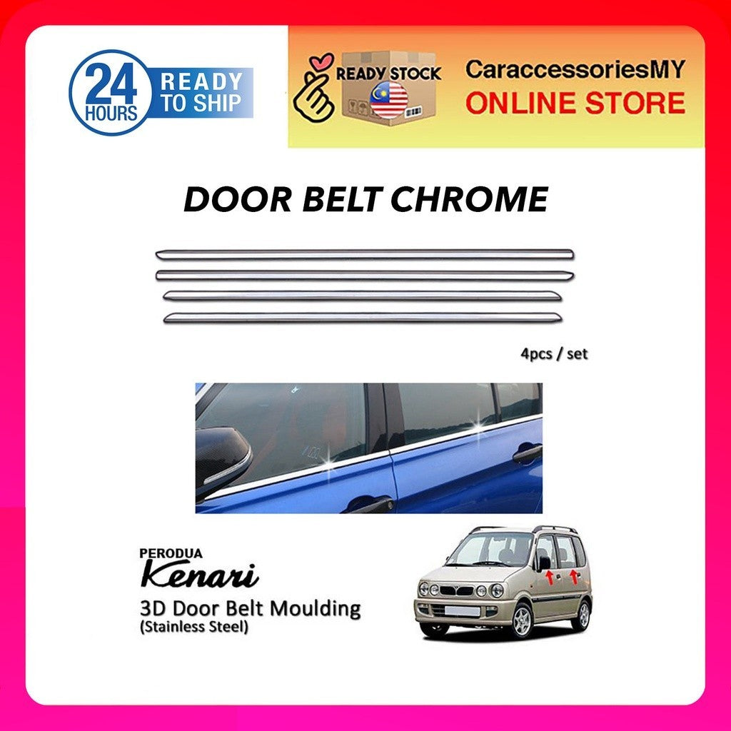 Perodua Kenari Window Chrome Lining/ Door Belt Moulding