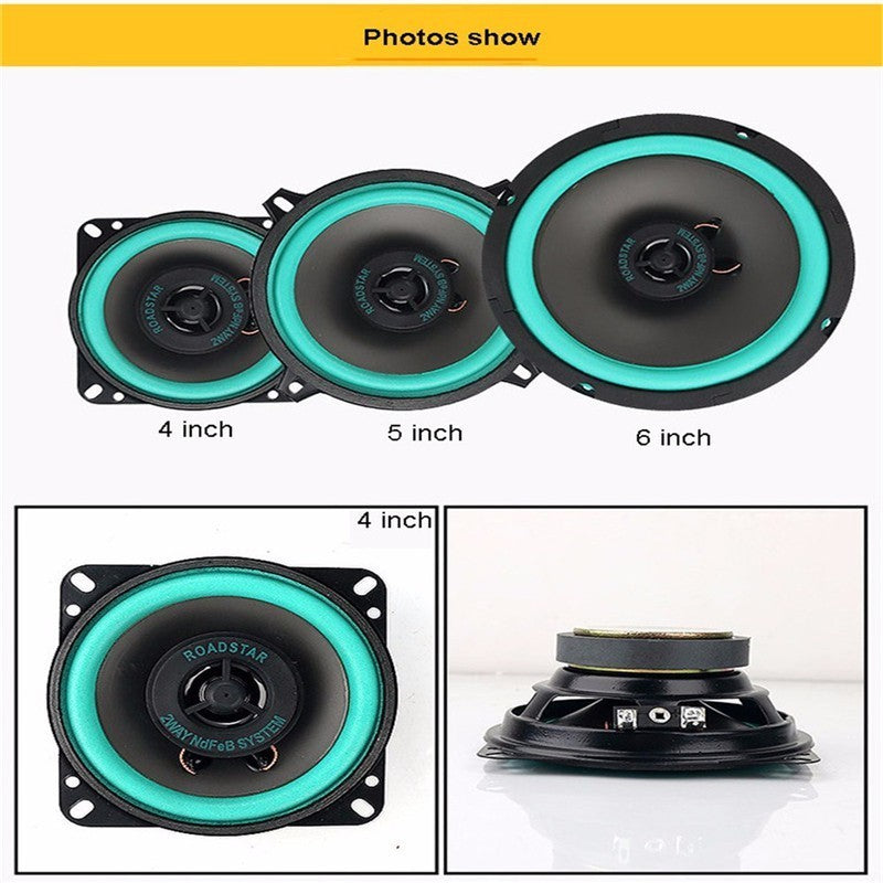 4 Inch Car Speaker Hifi Coaxial Full Range Bubble Gum Edge Audio Loud 10cm vo402 speker kereta dashboard