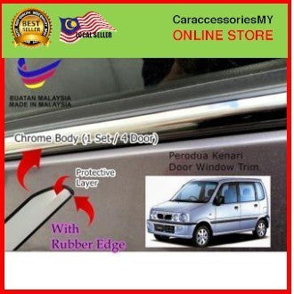 Perodua Kenari Window Chrome Lining/ Door Belt Moulding