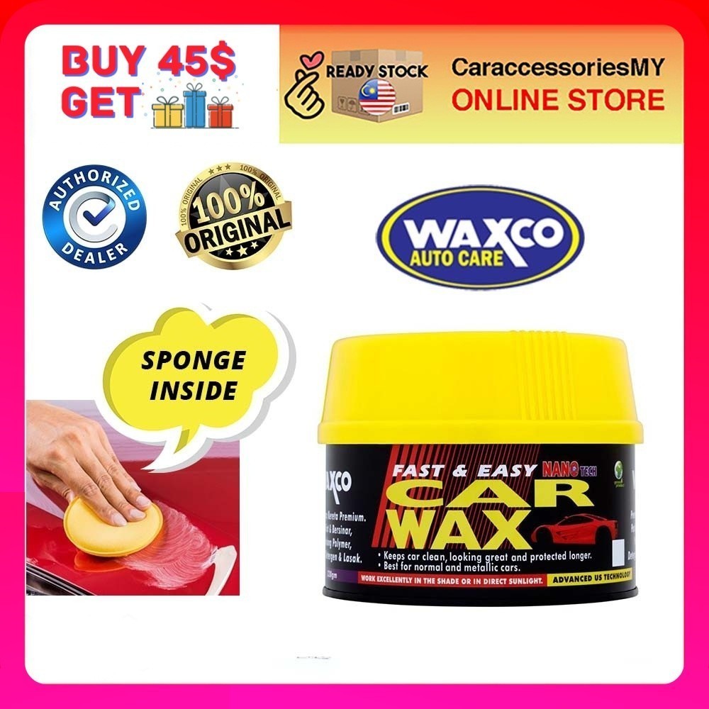 Waxco Car Wax Polish 320g fast and easy car wax and polish made in malaysia kilat kereta car care