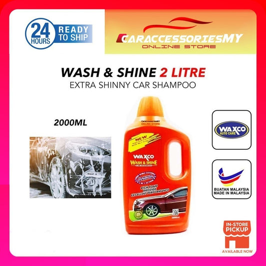 Waxco Wash & Shine Car Shampoo (2L) sabun cuci kereta 洗车液