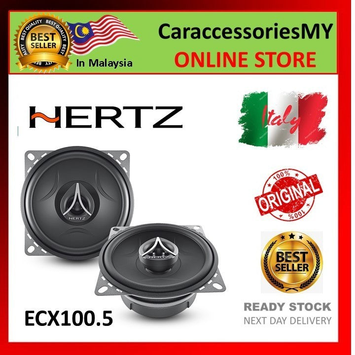 HERTZ ECX100.5 ENERGY 4" 2-WAY COAXIAL SPEAKERS 120W car speaker premium dashboard speaker myvi