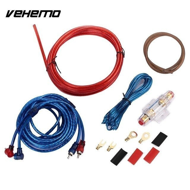 Fordayo 8GA High Quality car Amplifier Installation Kit Power Kit Car Audio Subwoofer Wiring Fuse Holder Wire Cable Kit