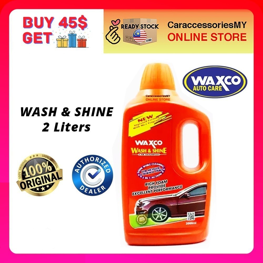 Waxco Wash & Shine Car Shampoo (2L) sabun cuci kereta 洗车液