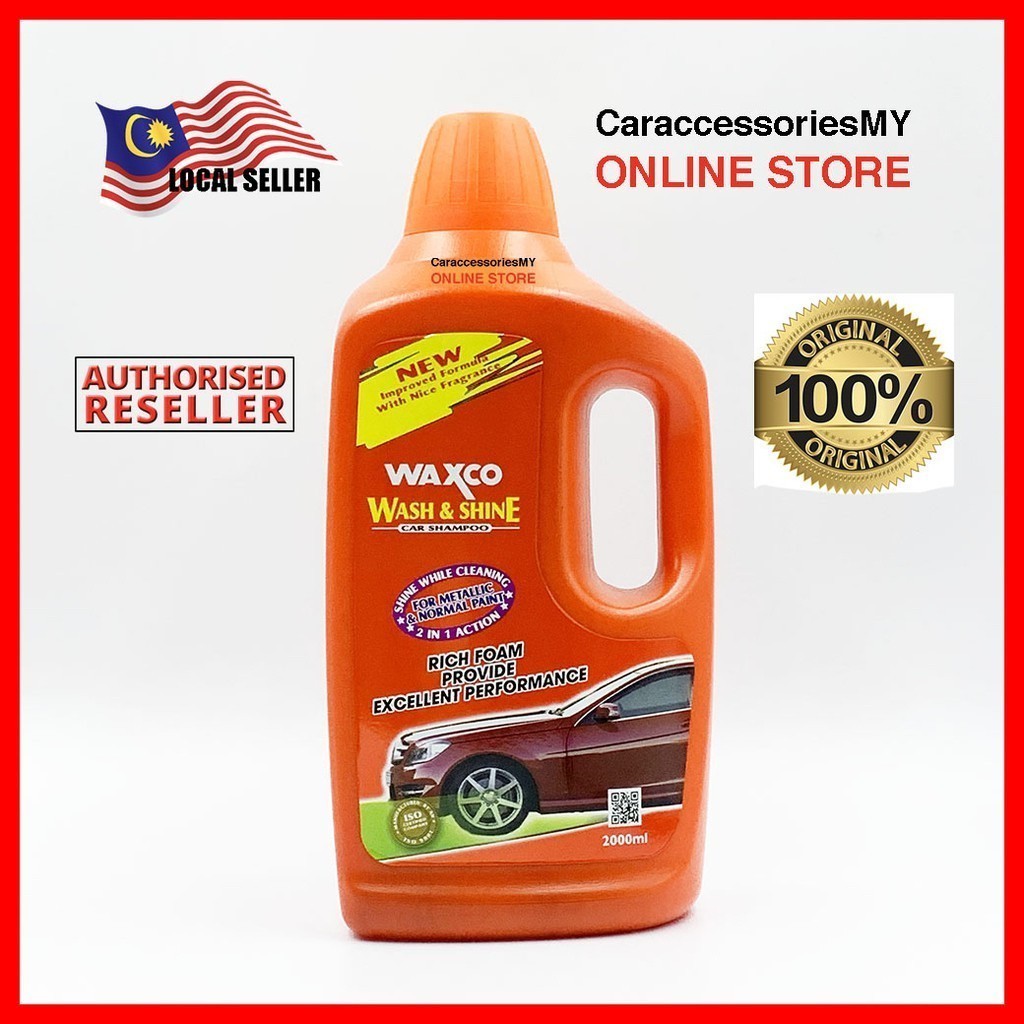 Waxco Wash & Shine Car Shampoo (2L) sabun cuci kereta 洗车液