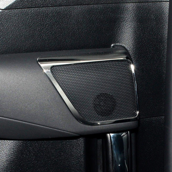 Toyota Alphard Vellfire ANH30 2015-2019 Second Door Speaker Trim Chrome Garnish Cover Interior Accessories