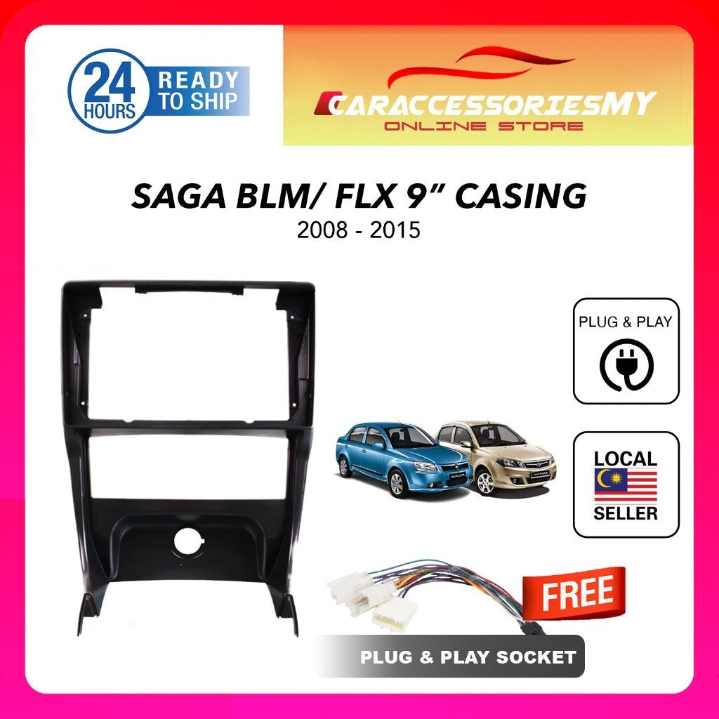 Proton Saga BLM / FLX 9 inch Android Player casing with socket 2008 to 2015