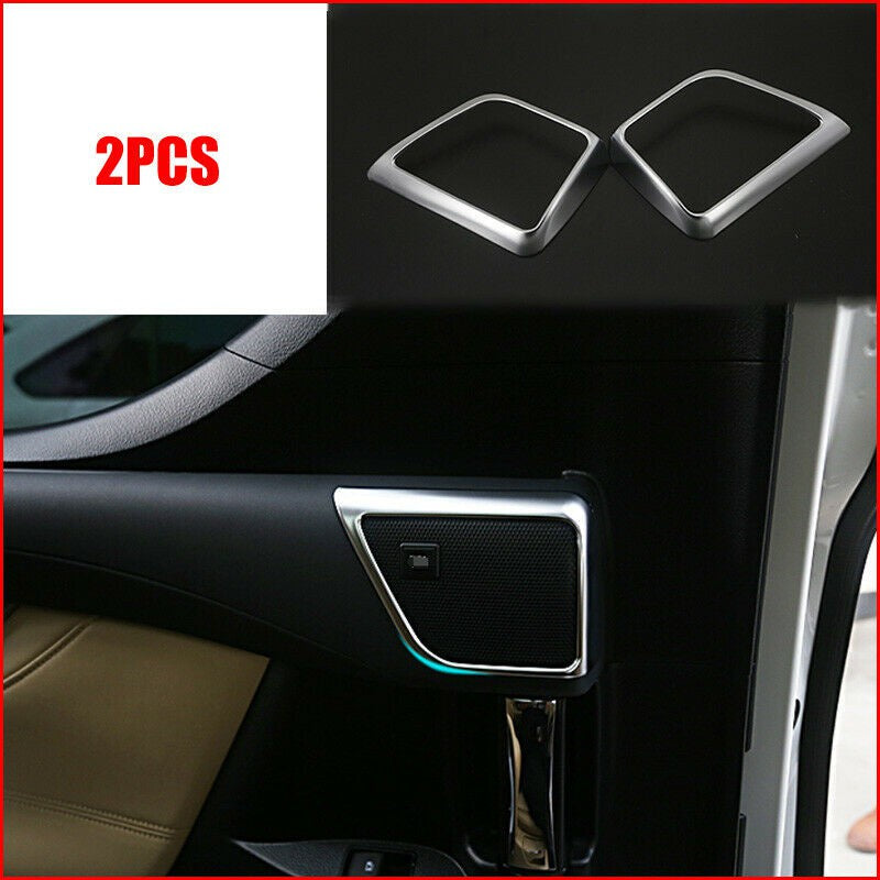 Toyota Alphard Vellfire ANH30 2015-2019 Second Door Speaker Trim Chrome Garnish Cover Interior Accessories