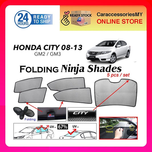 Honda City GM2/GM3 Year '08-'13 Magnetic Ninja Sun Shade Premium Quality