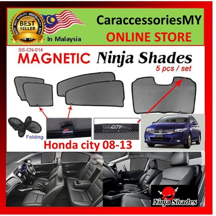 Honda City GM2/GM3 Year '08-'13 Magnetic Ninja Sun Shade Premium Quality